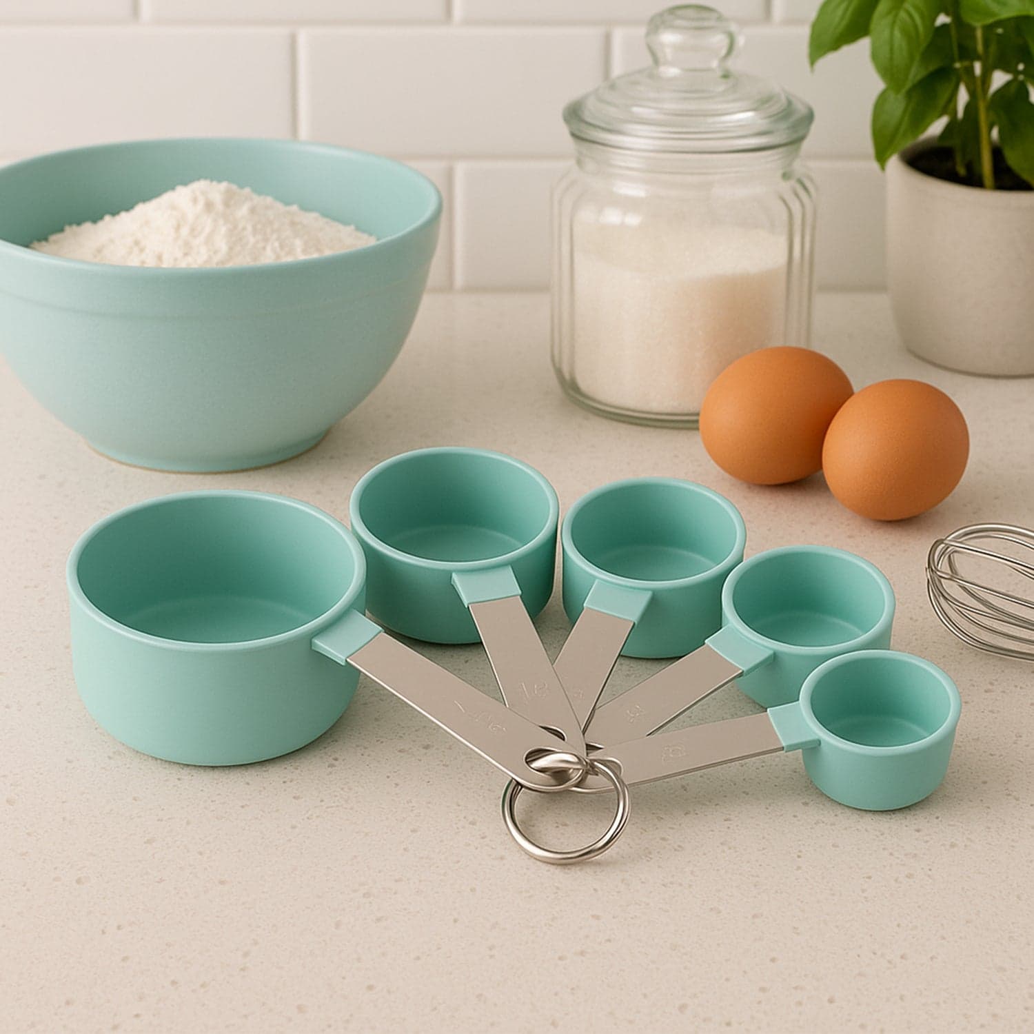 Stainless Steel and Plastics Measuring Cups (5 Pcs Set) thumbnail 3