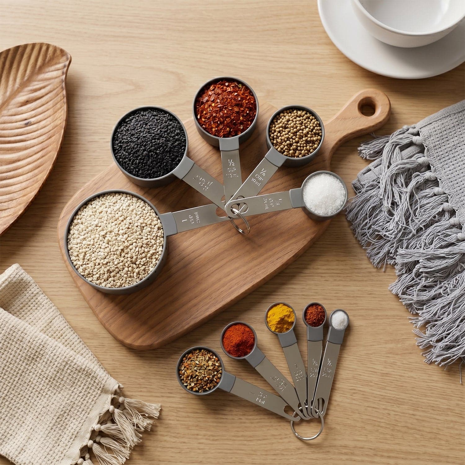 Plastic Measuring Cups and Spoons Set the Accurate Kitchen Tools thumbnail 8