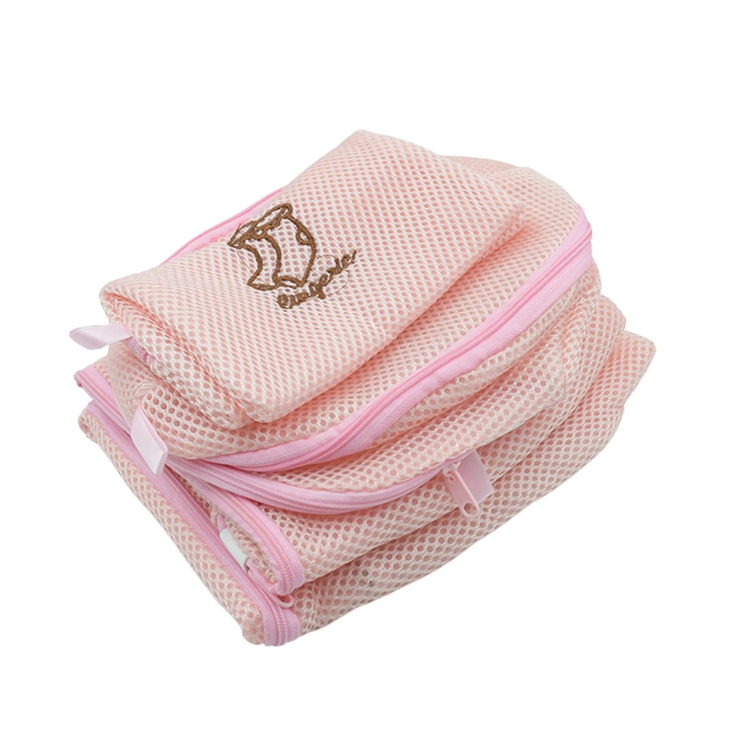 5Pc Zippered Mesh Laundry Wash Bags Foldable Delicates Lingerie Socks thumbnail 8