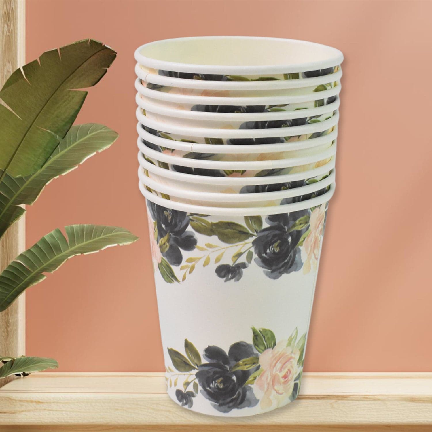 Disposable Paper Cups, Disposable Tea, Coffee Cups (10 Pcs Set / Mix Color & Design) thumbnail 3