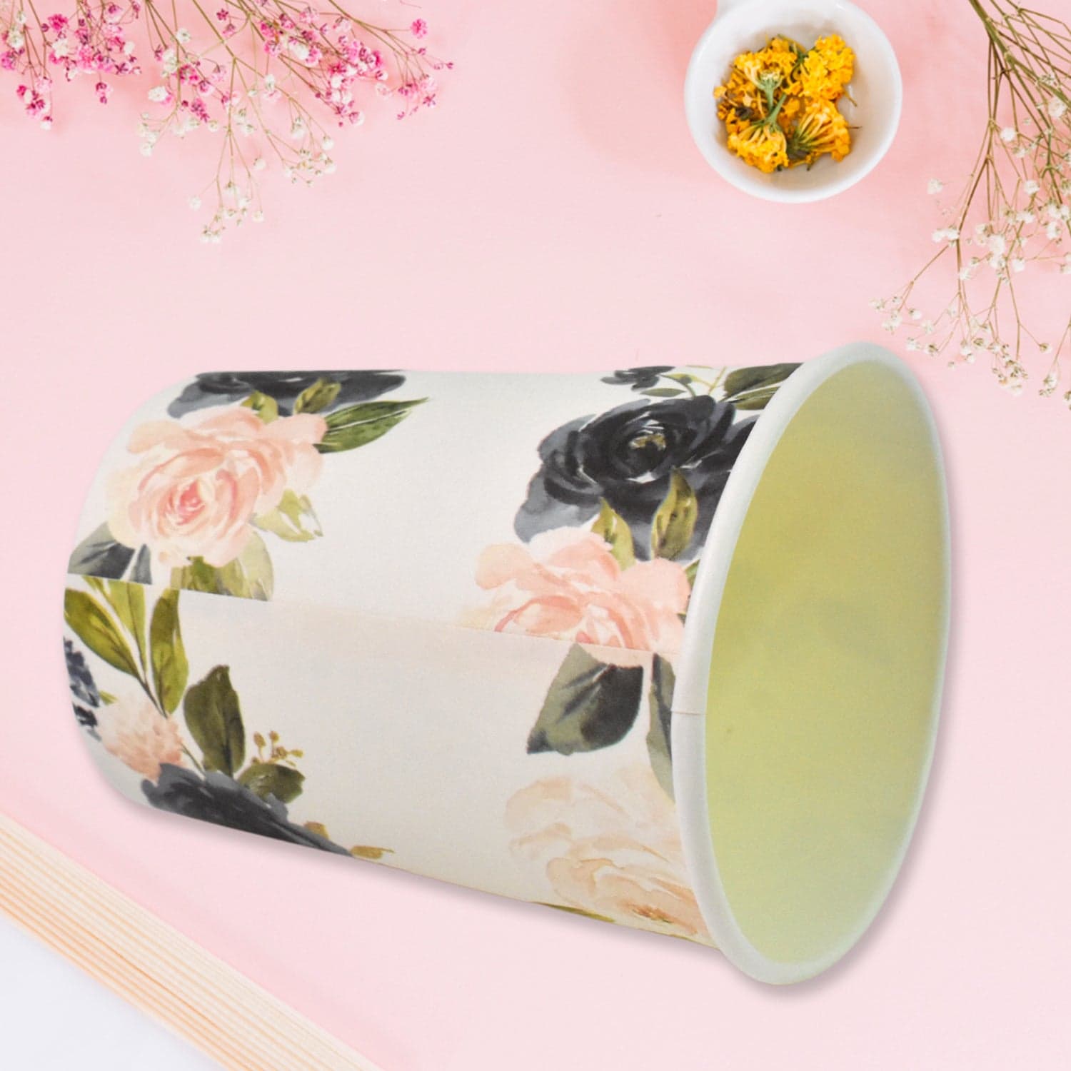 Disposable Paper Cups, Disposable Tea, Coffee Cups (10 Pcs Set / Mix Color & Design) thumbnail 4