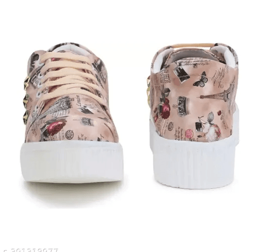 LifeO Latest Trendy Crem shoes for girls & women thumbnail 2