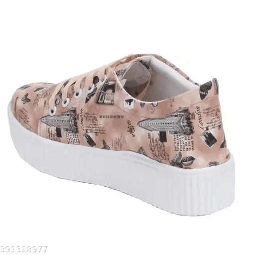 LifeO Latest Trendy Crem shoes for girls & women thumbnail 3
