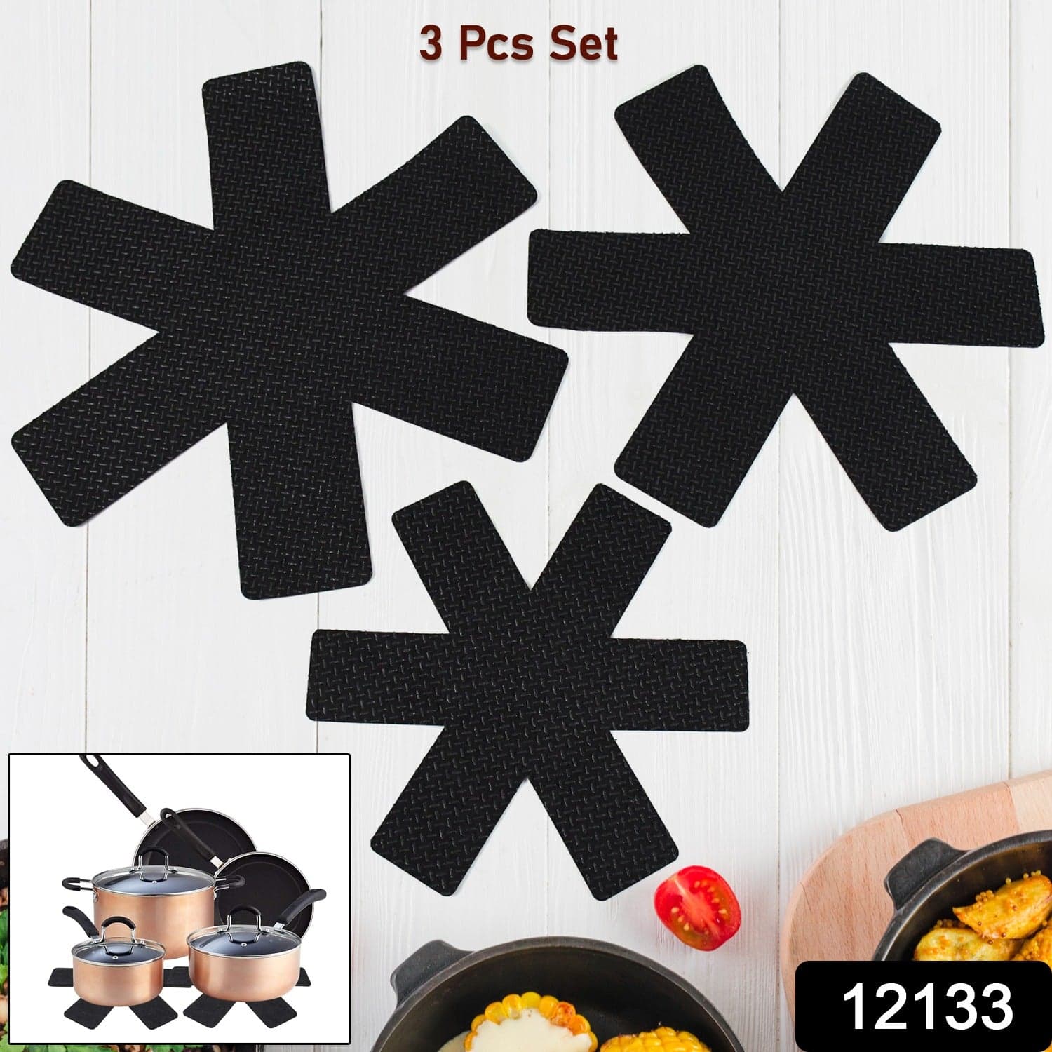 Pots and Pans Protectors, 3 Different Size (3 Pcs Set) thumbnail 2