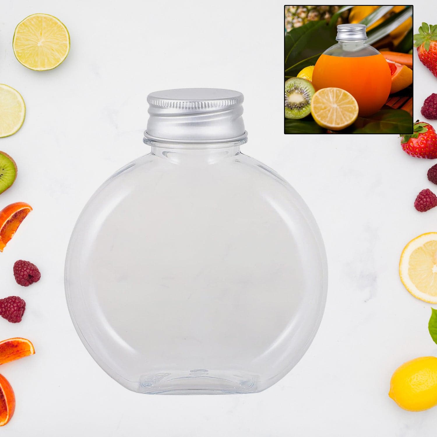 Multipurpose Transparent Round Clear Plastic Container (1 Pc) thumbnail 3