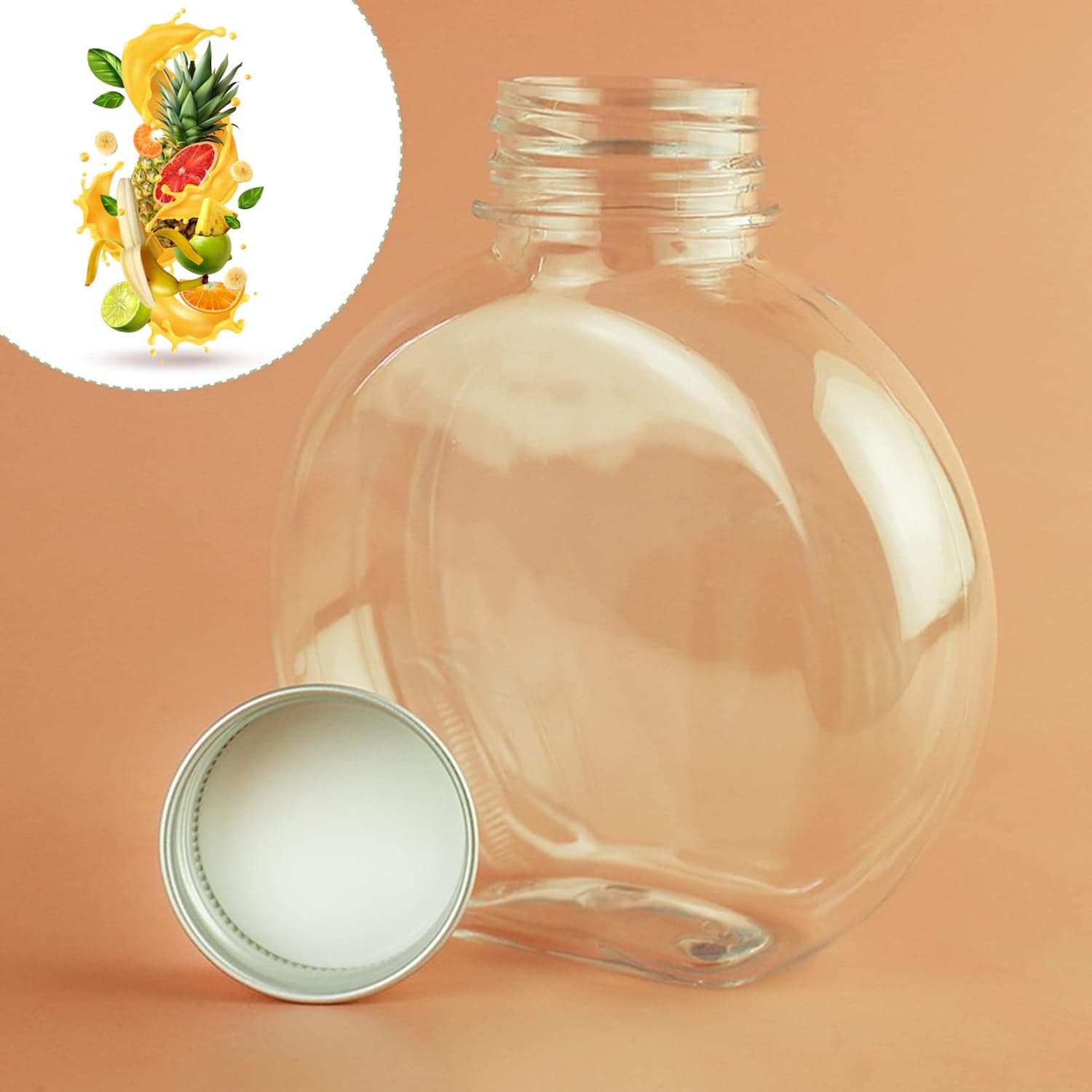 Multipurpose Transparent Round Clear Plastic Container (1 Pc) thumbnail 5