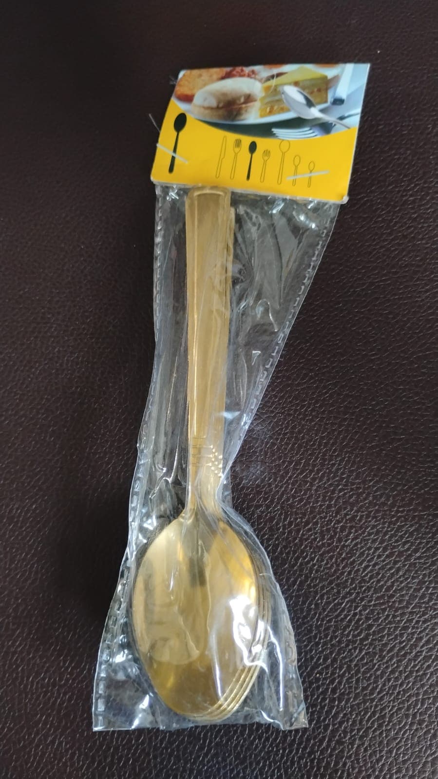 Premium Luxurious Stainless Steel Coated Spoons (6 Pcs Set / Golden) thumbnail 7
