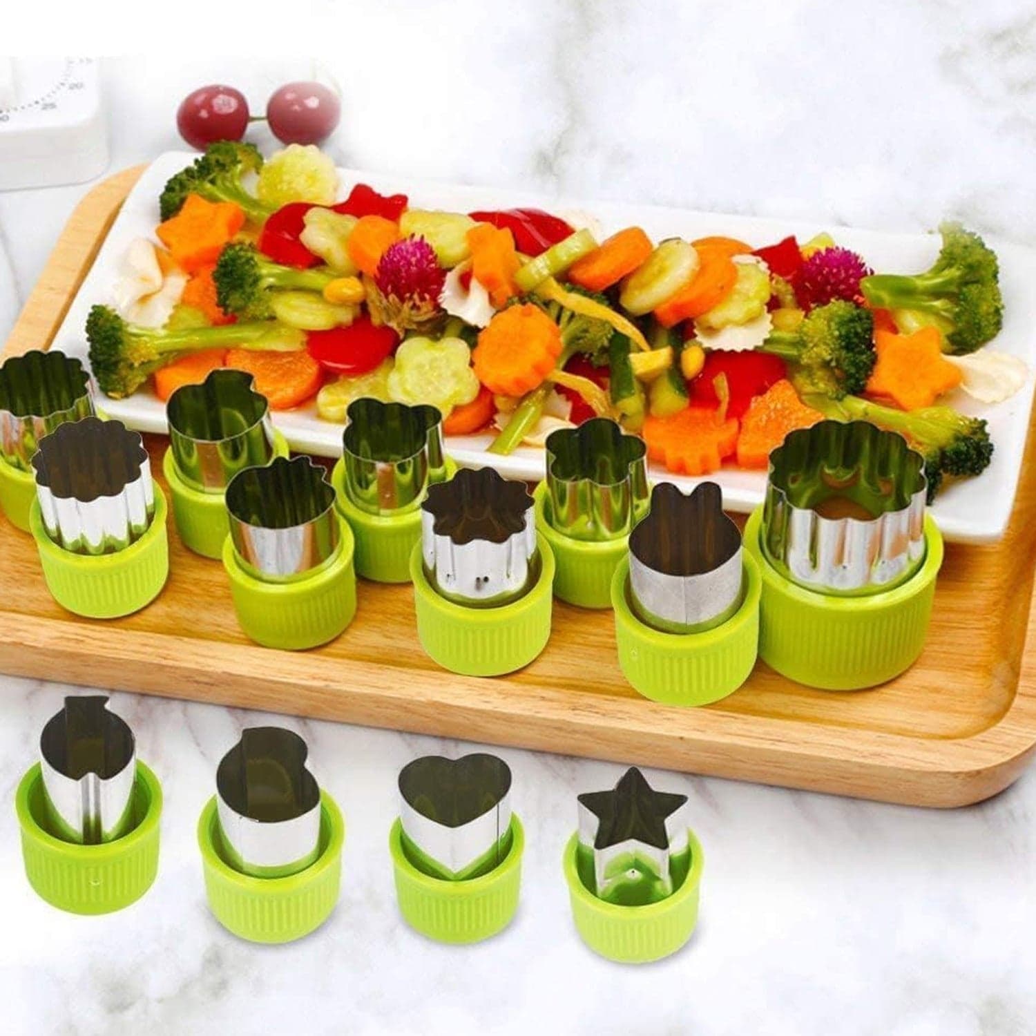 Stainless Steel Cookie Cutter Shapes Set, Baking Cooking Food Decoration (12 Pcs Set) thumbnail 3