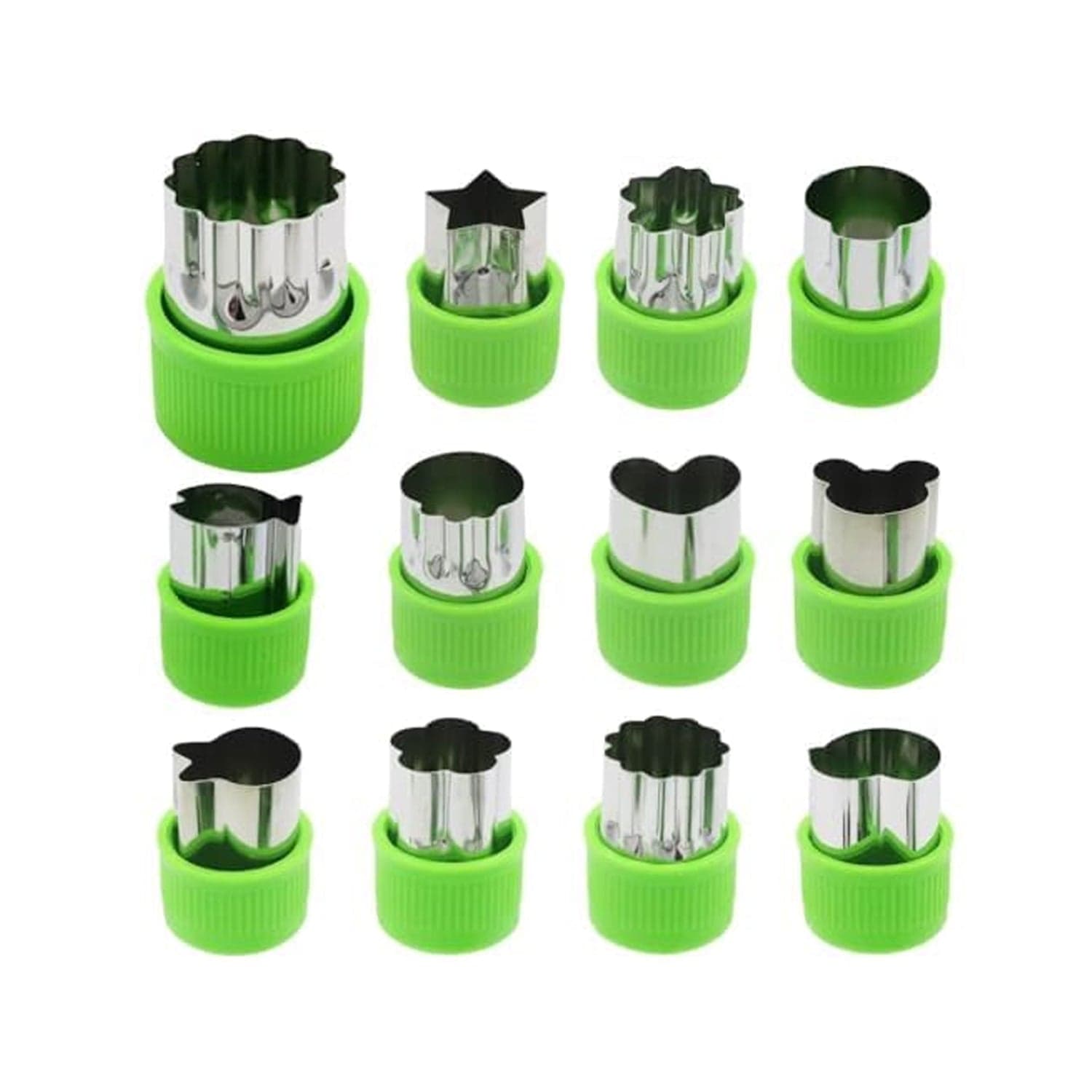 Stainless Steel Cookie Cutter Shapes Set, Baking Cooking Food Decoration (12 Pcs Set) thumbnail 5