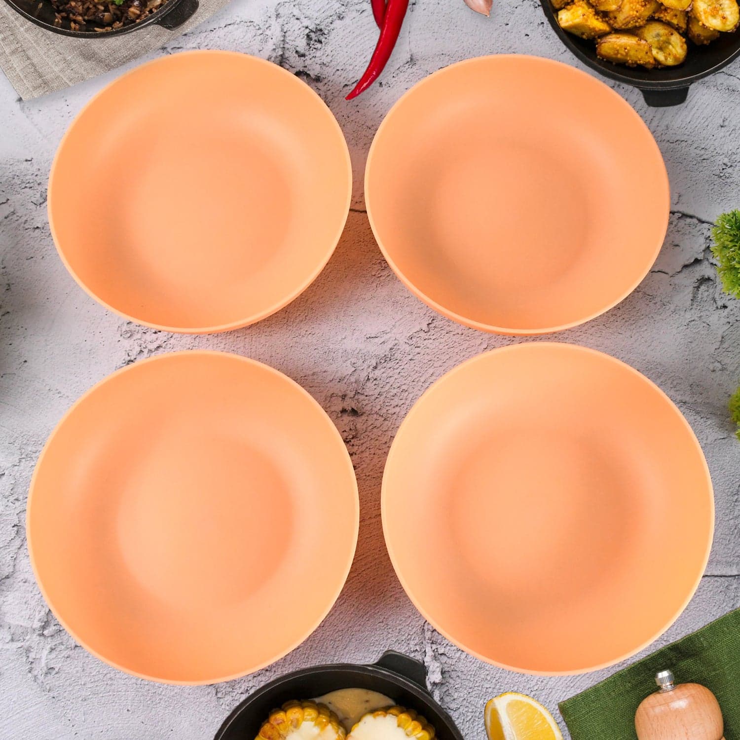 Dog Food Bowl for Dogs & Pets Dog Bowl Large (4 Pc) thumbnail 1