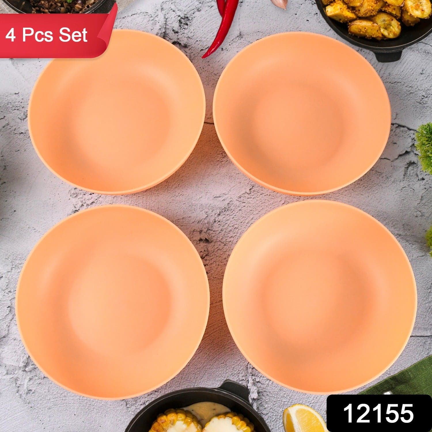 Dog Food Bowl for Dogs & Pets Dog Bowl Large (4 Pc) thumbnail 2