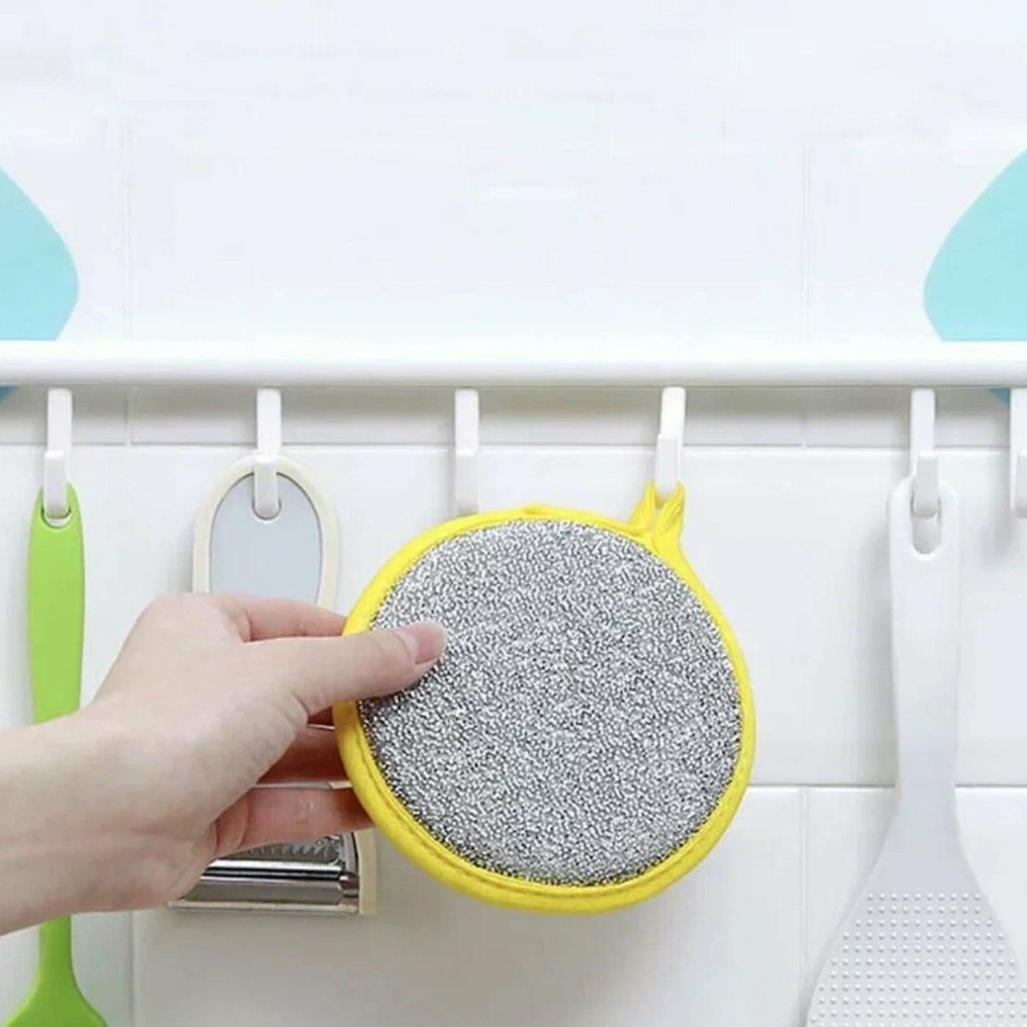 6 in 1 Kitchen Cleaning Set Handy Free Stainless Steel Scrubber thumbnail 6