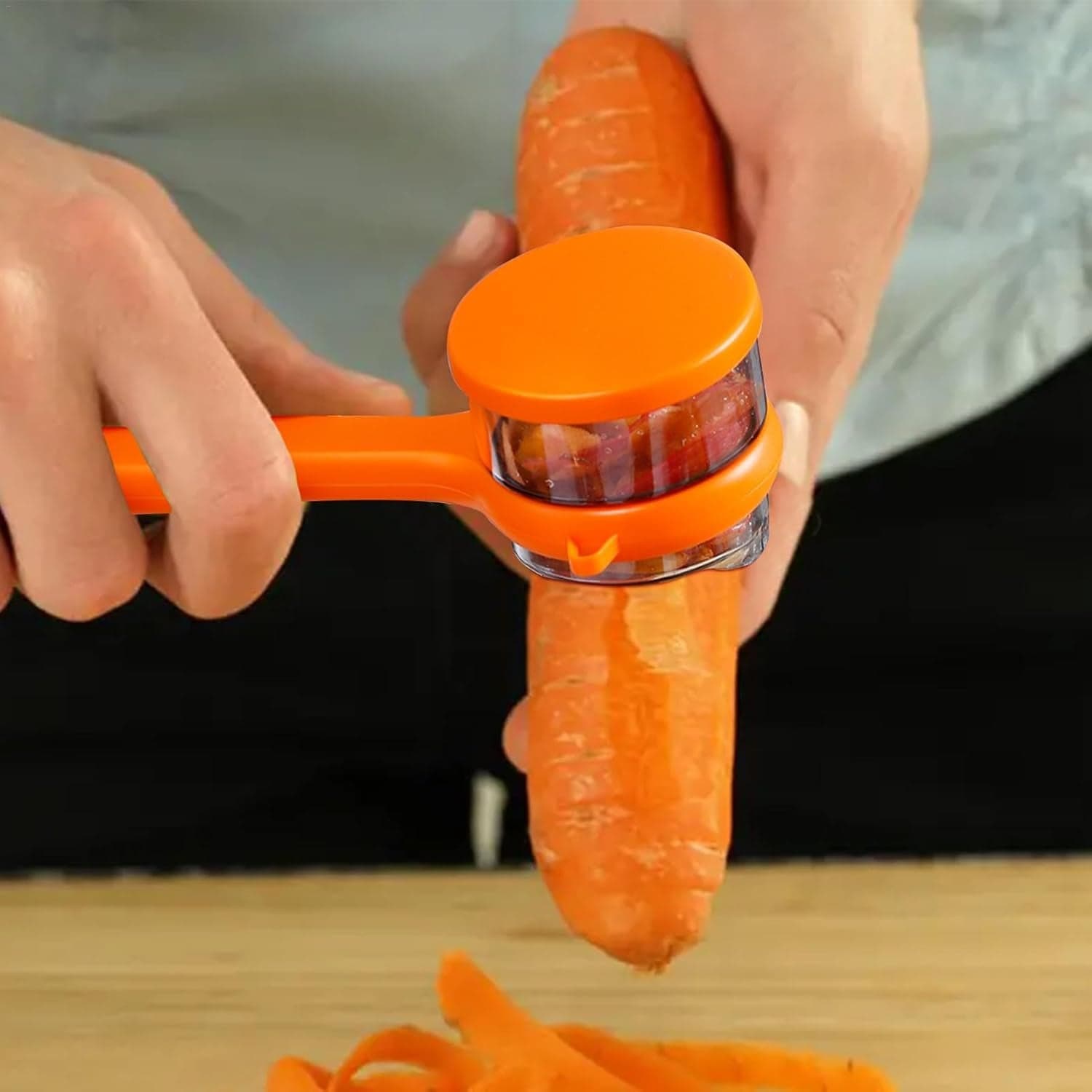 Stainless Steel Peeler With Container (1 Pc) thumbnail 3