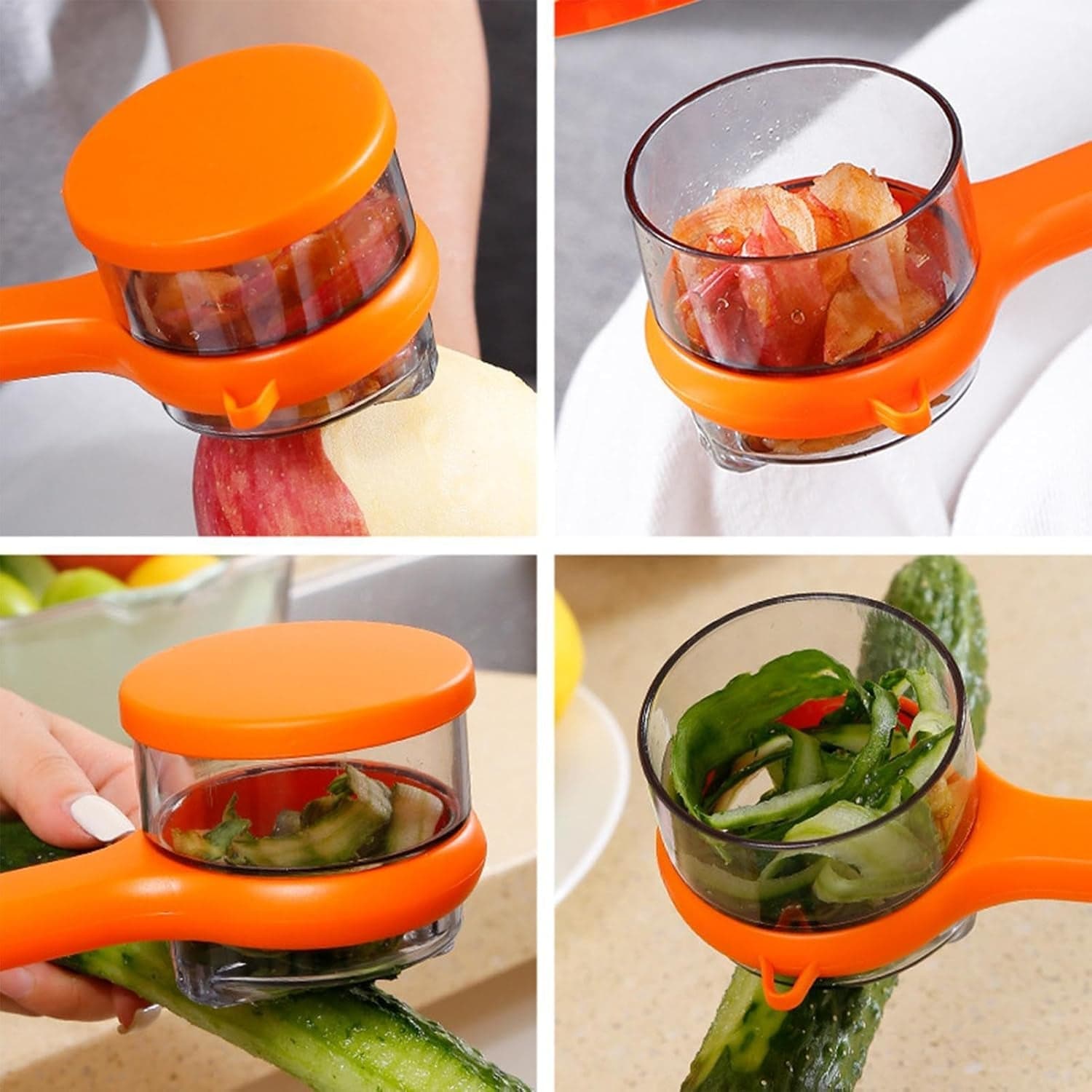Stainless Steel Peeler With Container (1 Pc) thumbnail 4