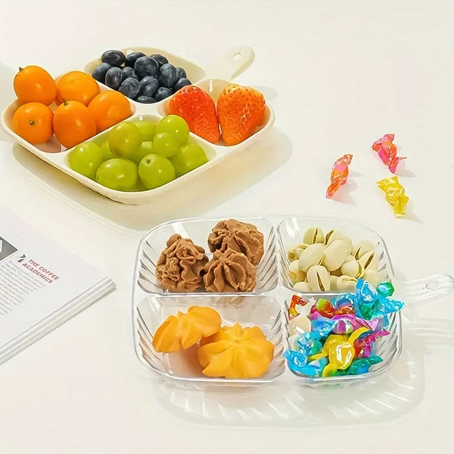 Plastic Kitchen Trays for Serving (4 Compartment / 1 Pc) thumbnail 6