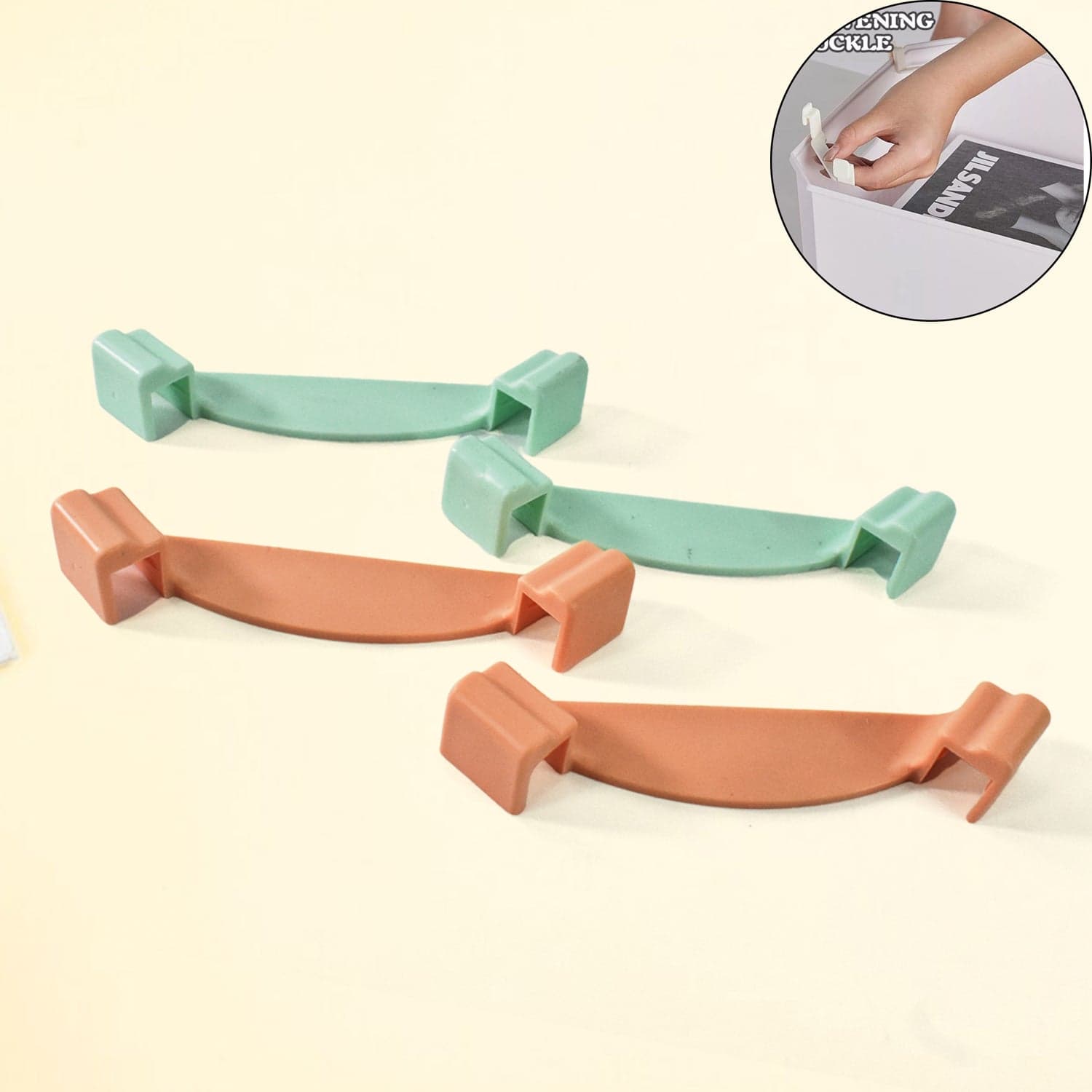 Plastic Stackable Wardrobe Organizer Clips, Core Wardrobe Box Support (8 Pcs Set) thumbnail 5