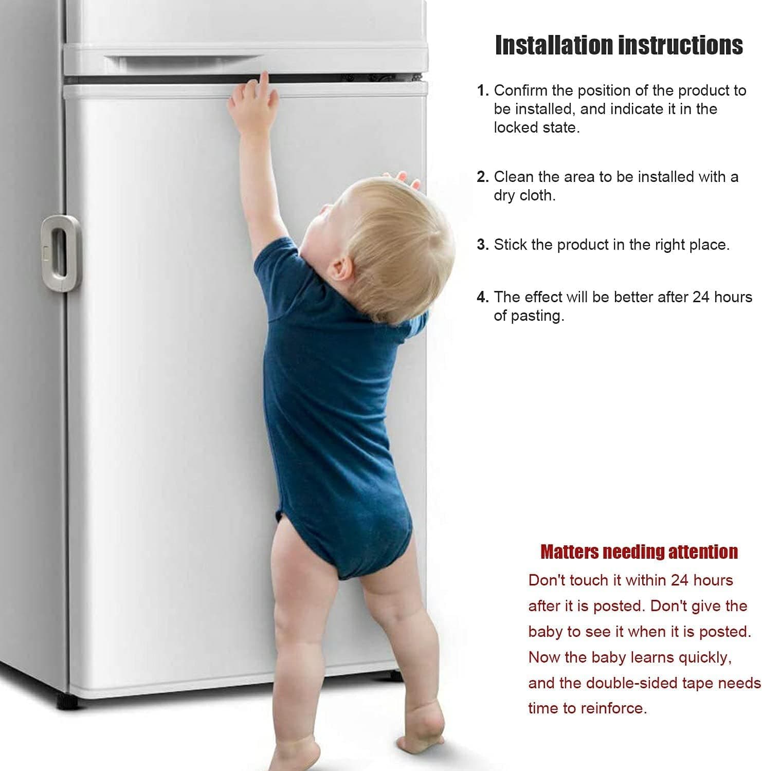 Fridge Freezer Door Lock -Baby Safety Child Lock thumbnail 3
