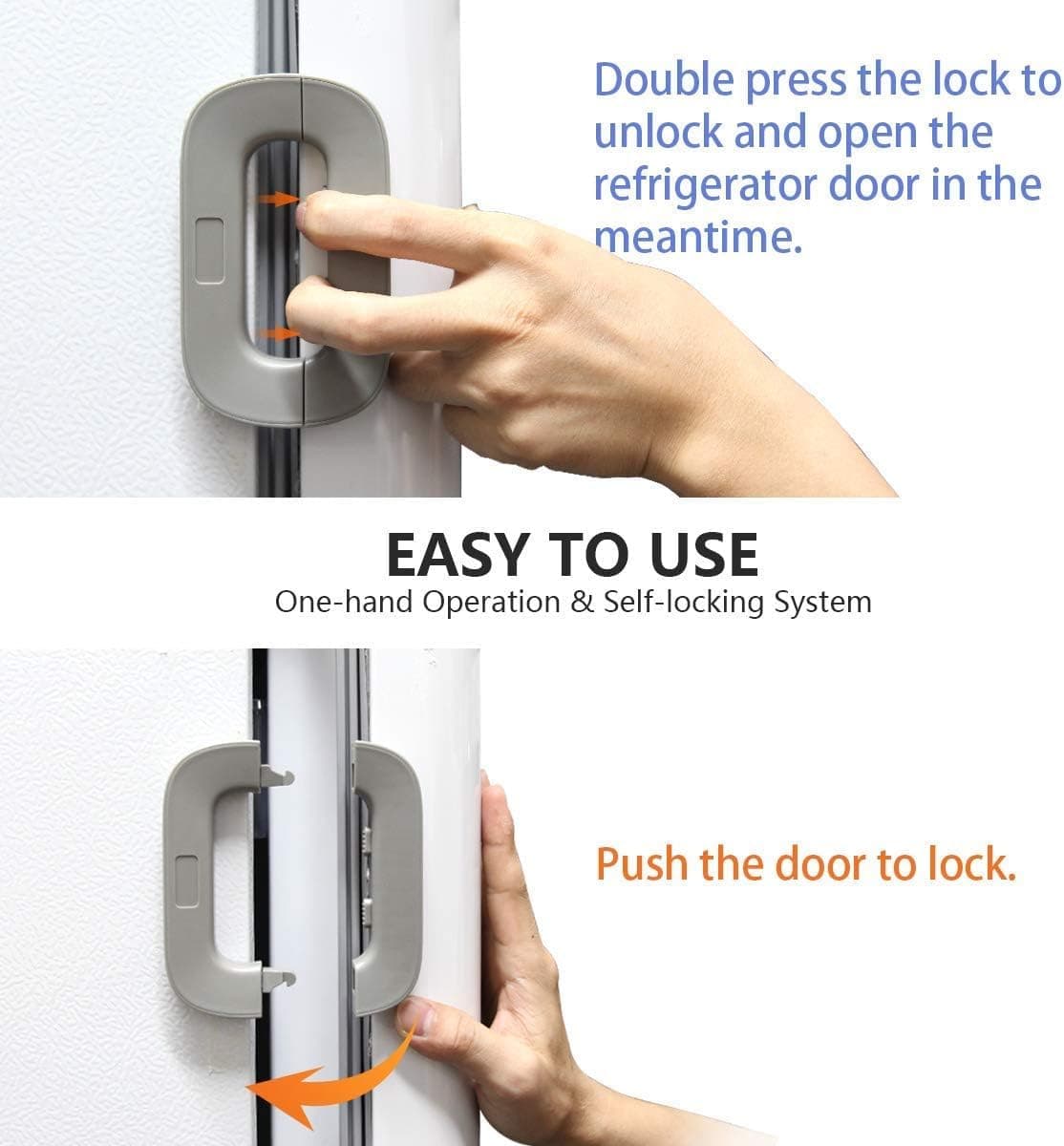 Fridge Freezer Door Lock -Baby Safety Child Lock thumbnail 8