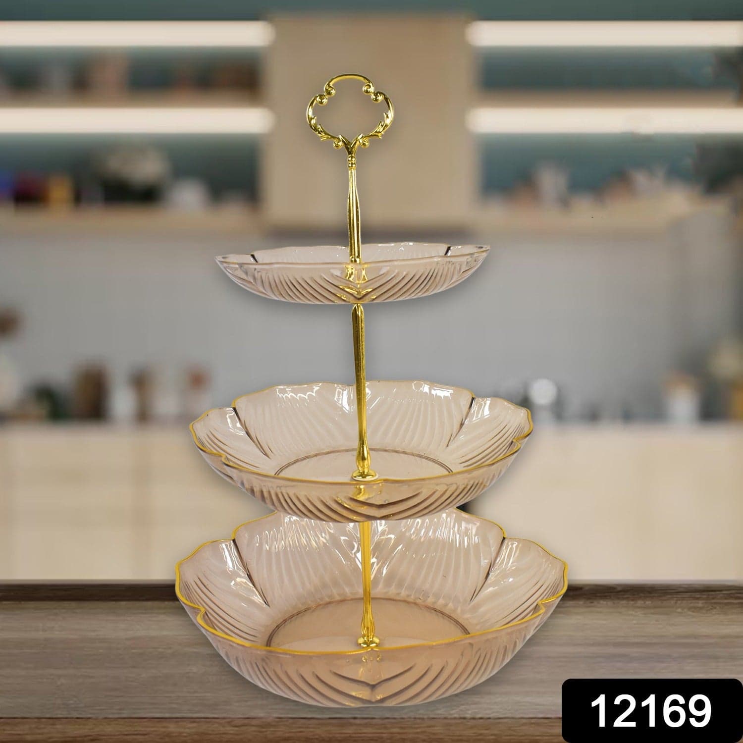 3 Layer Snack Rack, Basket Stand Holder (1 Pc) thumbnail 2