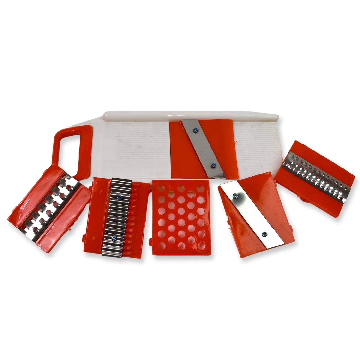 Plastic 6 in 1 Vegetables Slicer, Cutter and Fruit Dicer Grater (1 Set) thumbnail 5