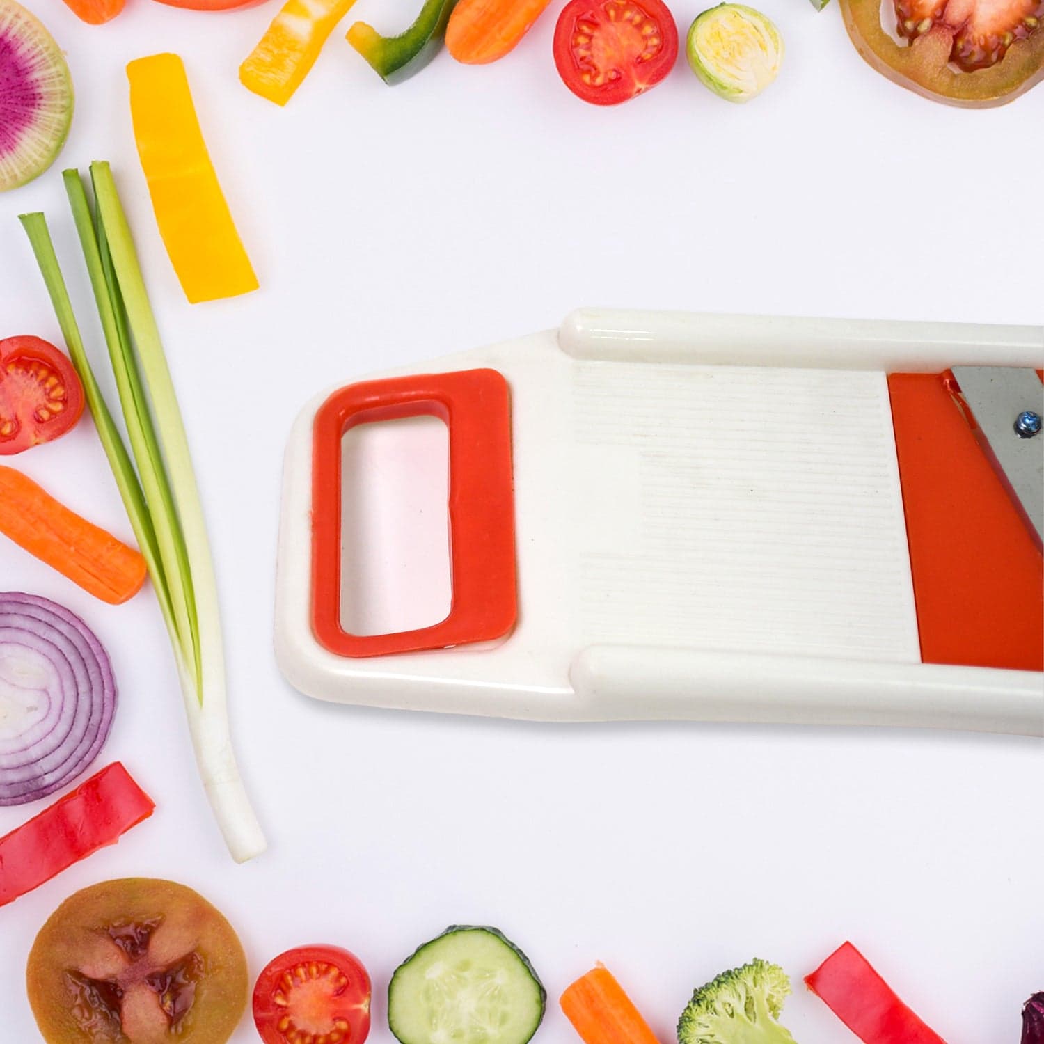 Plastic 6 in 1 Vegetables Slicer, Cutter and Fruit Dicer Grater (1 Set) thumbnail 6