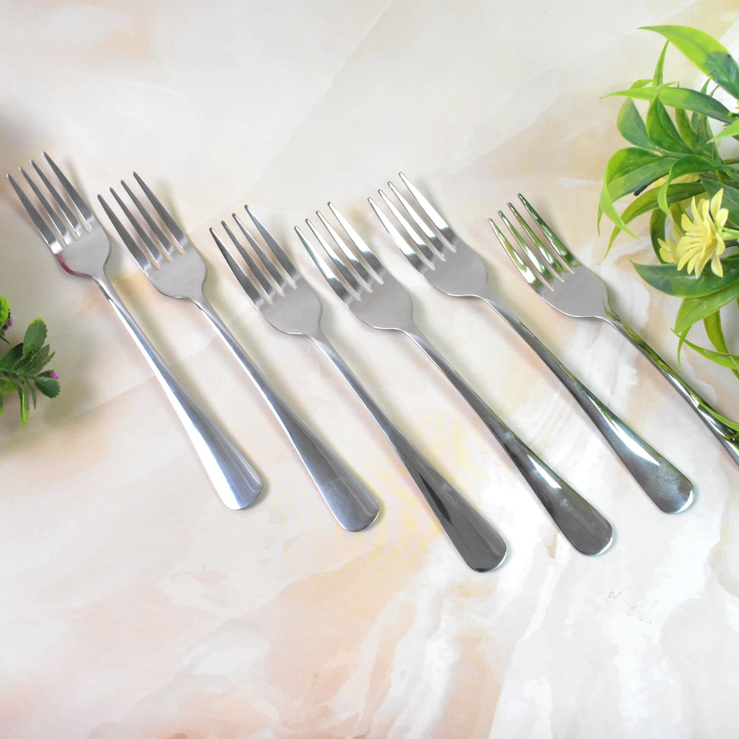 Premium Silver Daily Use Cutlery Set Stainless Steel Luxury Combo Set of 24 thumbnail 8