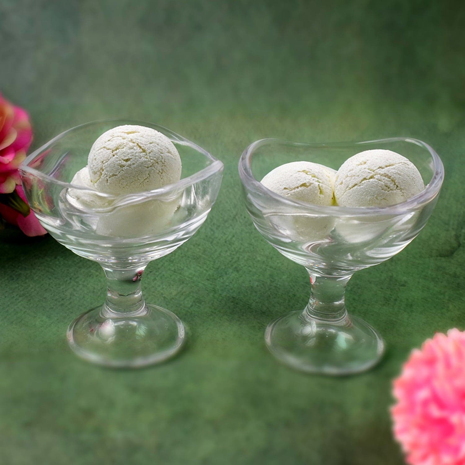 Glass Footed Dessert Bowl, Ice Cream Cup (2 Pcs Set) thumbnail 3