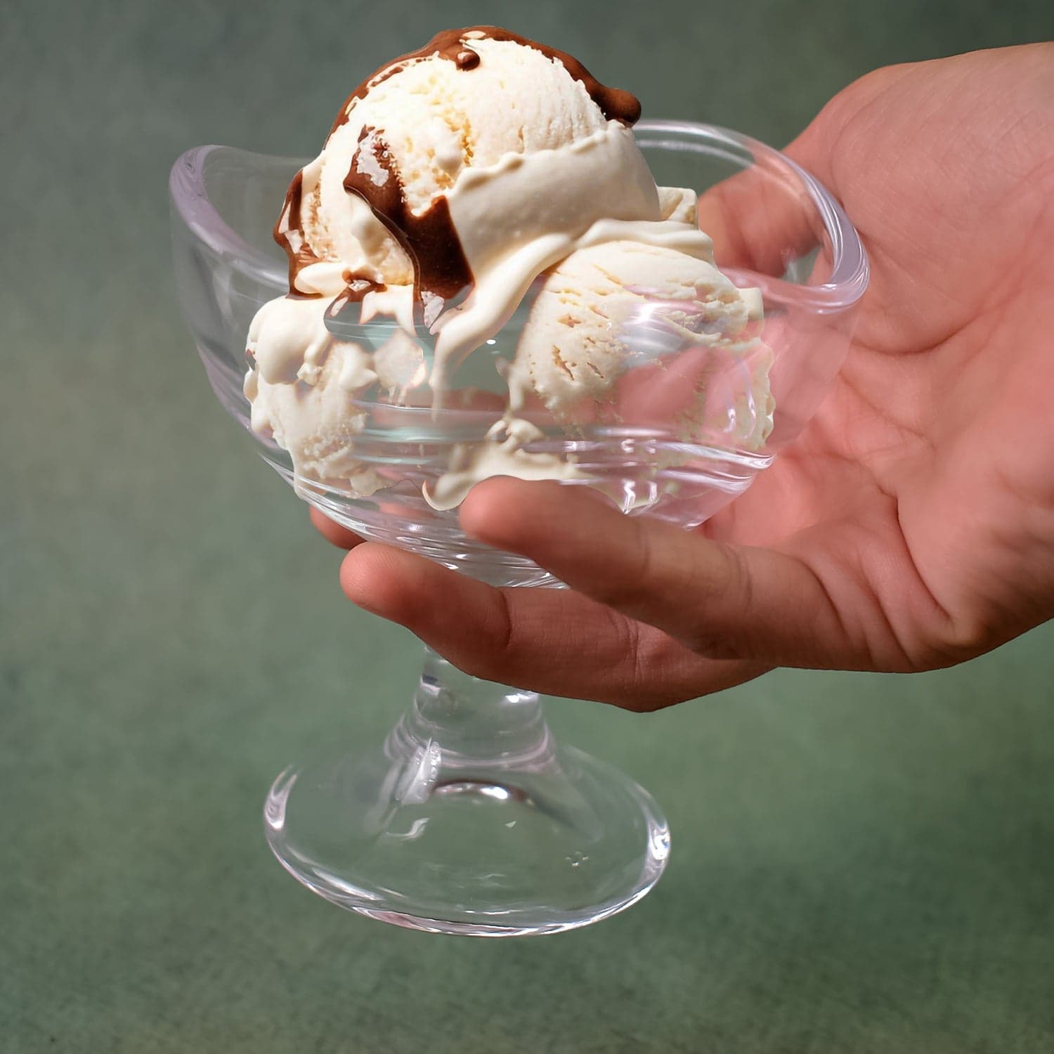 Glass Footed Dessert Bowl, Ice Cream Cup (2 Pcs Set) thumbnail 4