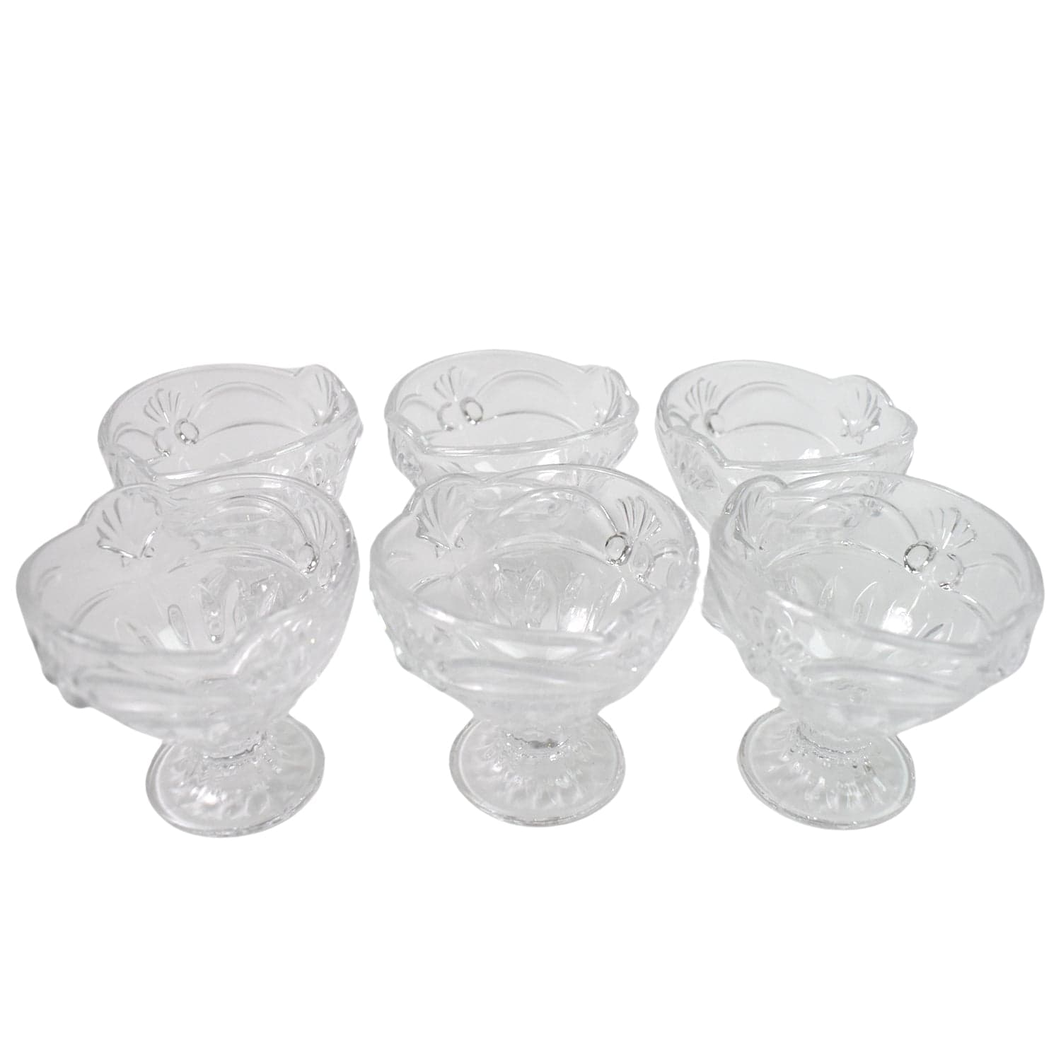 Glass Ice-Cream Cup Set, Home & Kitchen Serving or Dessert Cup (6 Pcs Set) thumbnail 5