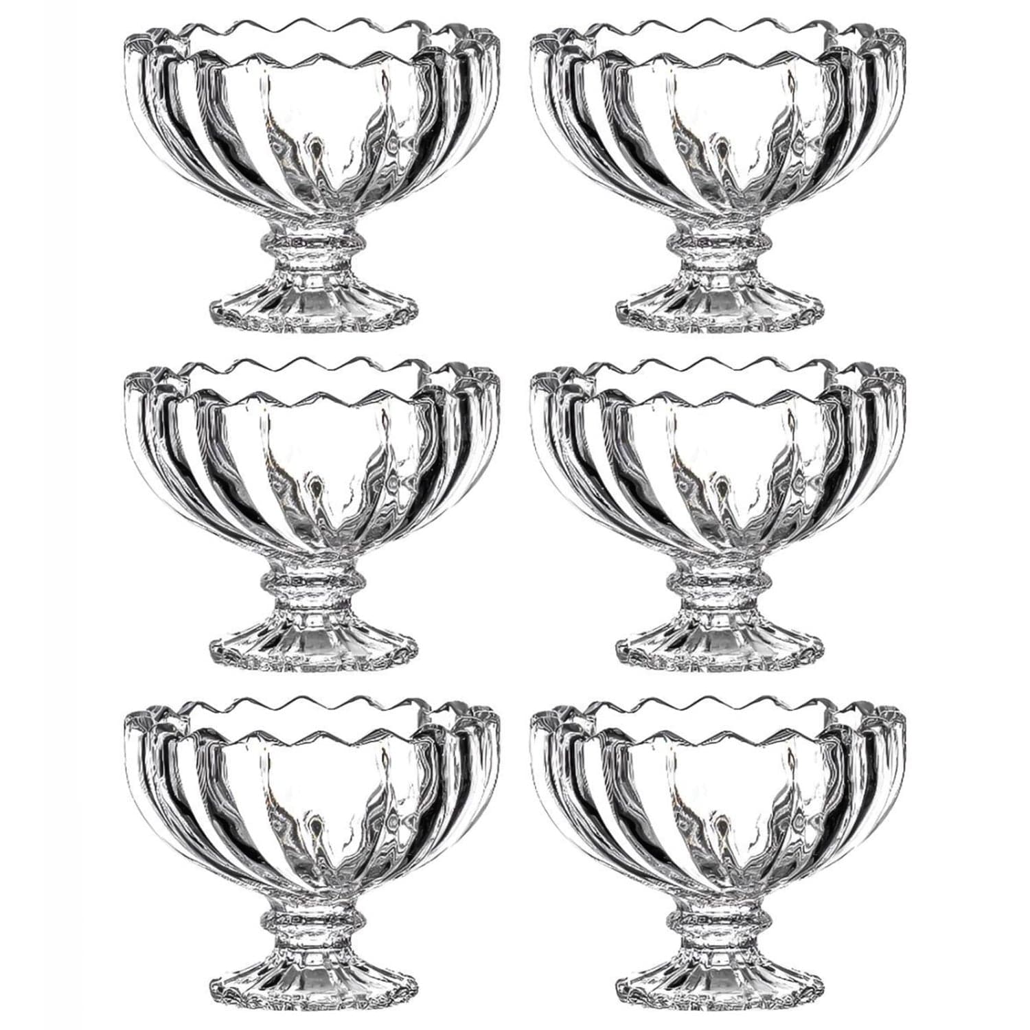 Glass Ice Cream Bowls Glass Dessert Cups for Sundae (6 pcs / 120ml) thumbnail 5