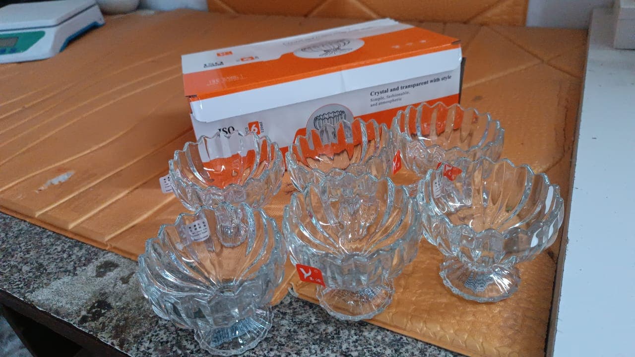 Glass Ice Cream Bowls Glass Dessert Cups for Sundae (6 pcs / 120ml) thumbnail 7