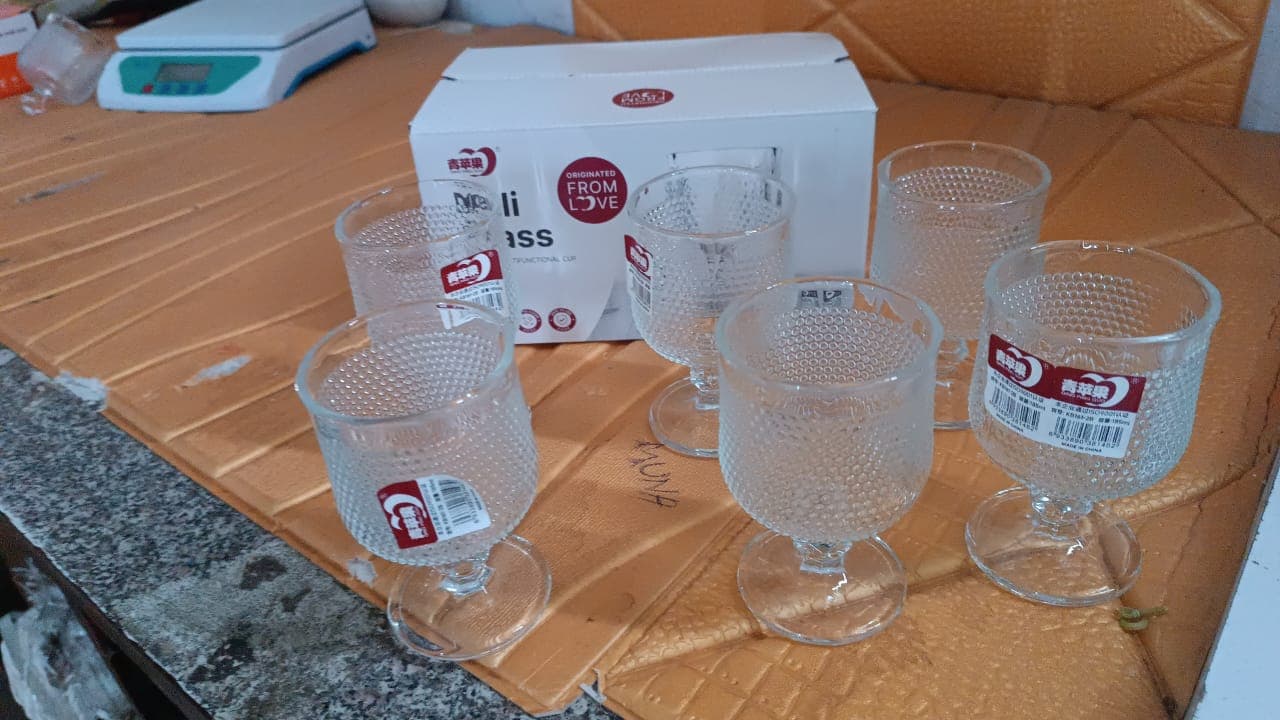 Juice water Glass Tumbler, Water glass (Set of 6 pcs / 185 ML) thumbnail 7