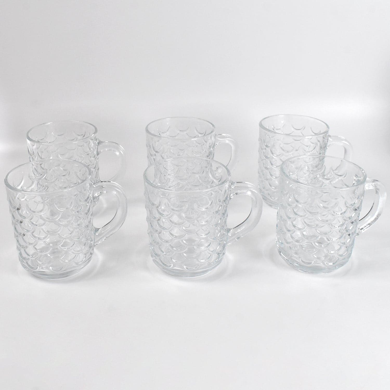 Glass Coffee & Tea Cup / Mug With Handle, Water glass (6 pcs Set / 225 ML) thumbnail 5