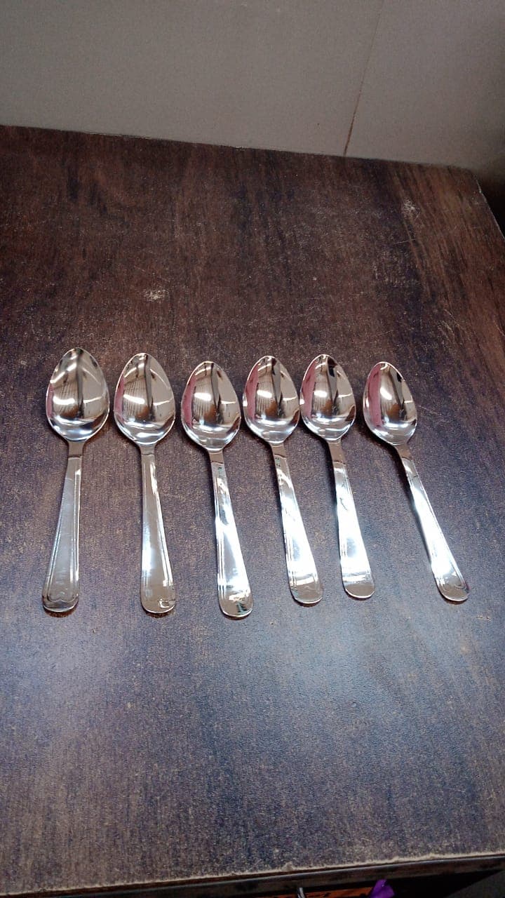 Big Dinner Spoons, 6 Pieces stainless Steel Table Spoon thumbnail 7