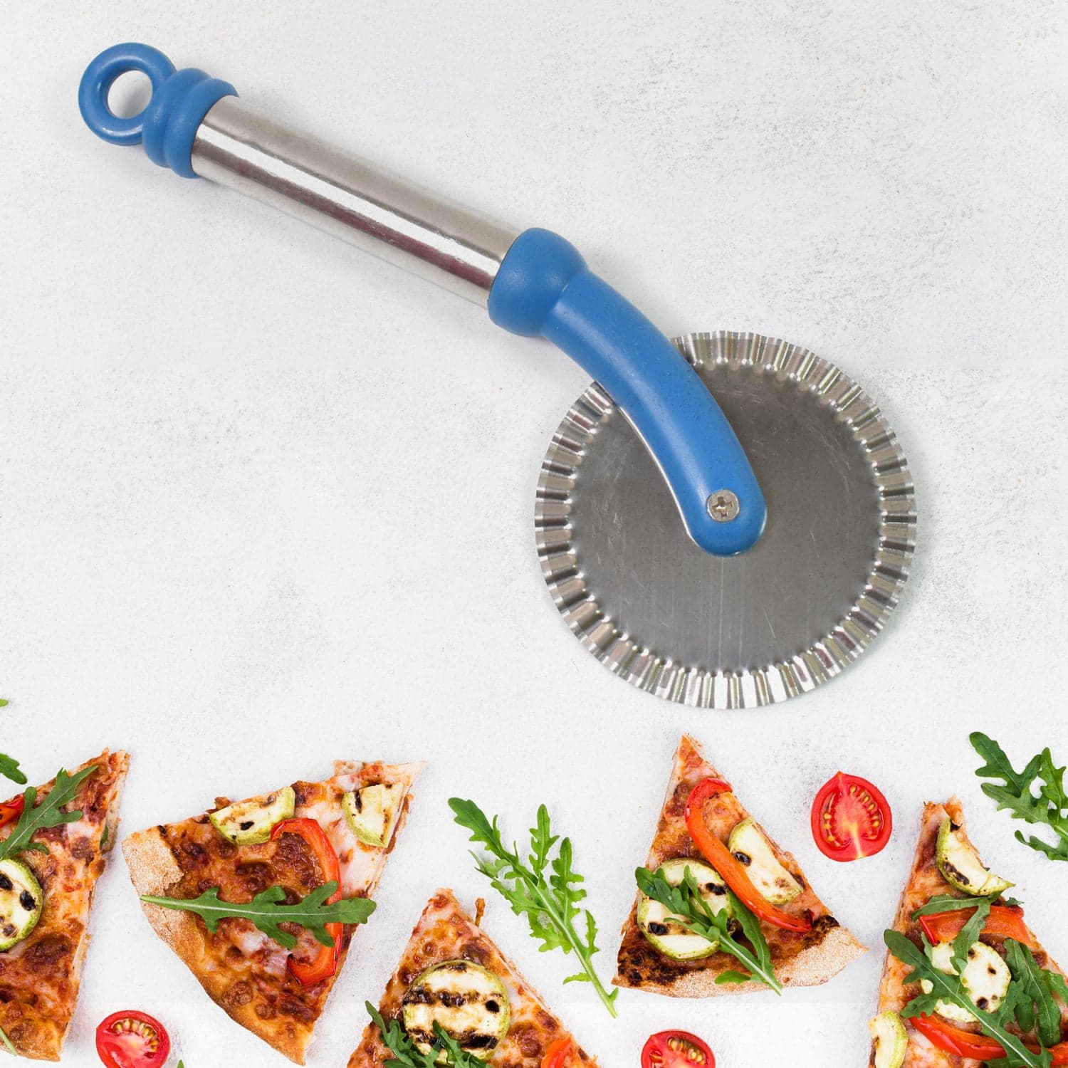 Multi Purpose Use Curly Pizza Cutter / Pastry Cutter / Sandwiches Cutter (1 Pc) thumbnail 4