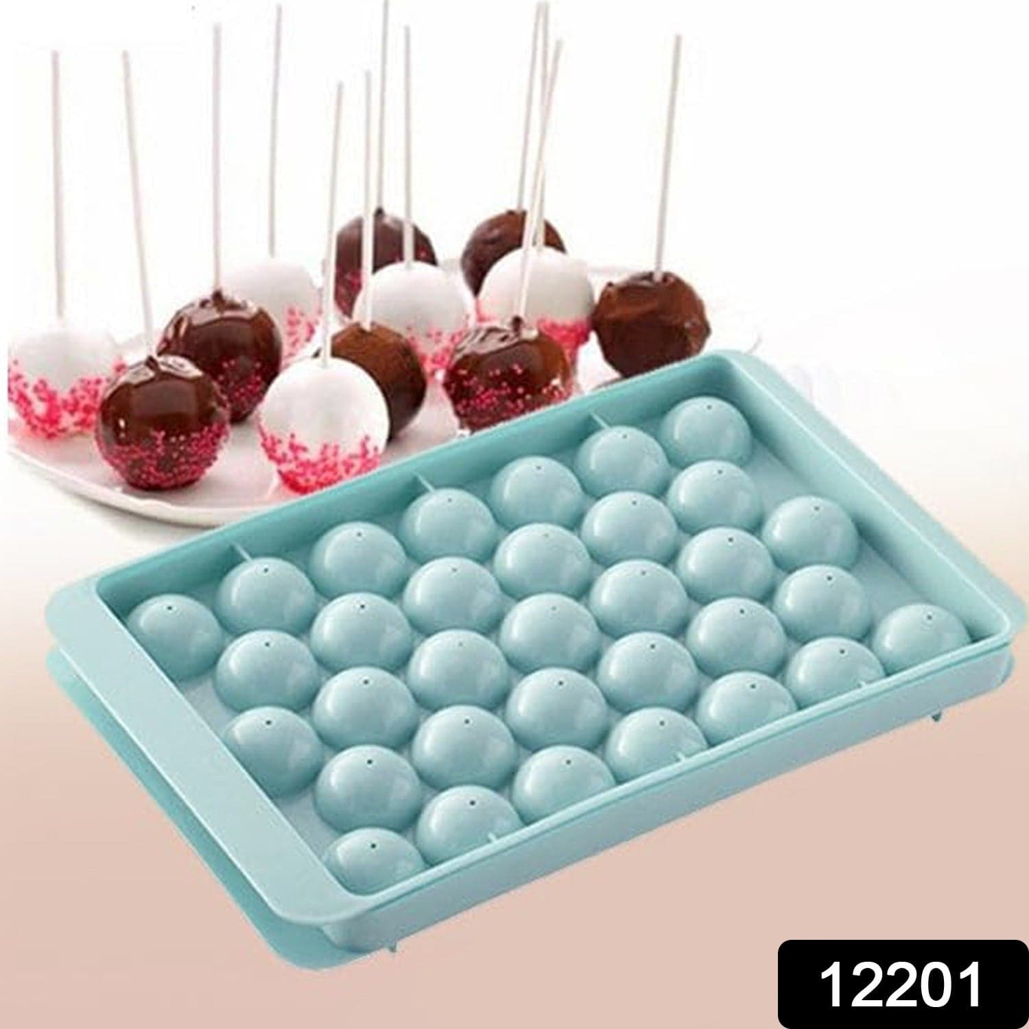 Plastic Round Reusable Ice Cube Ice Ball Mold / Lolli Candy Maker thumbnail 2