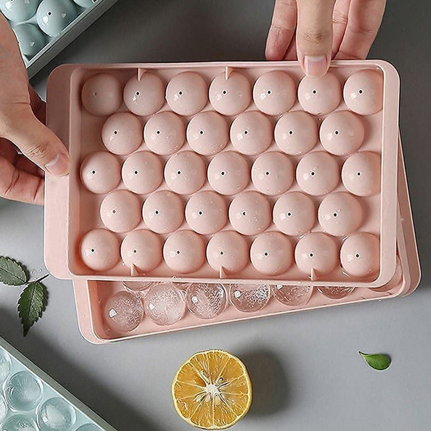 Plastic Round Reusable Ice Cube Ice Ball Mold / Lolli Candy Maker thumbnail 4