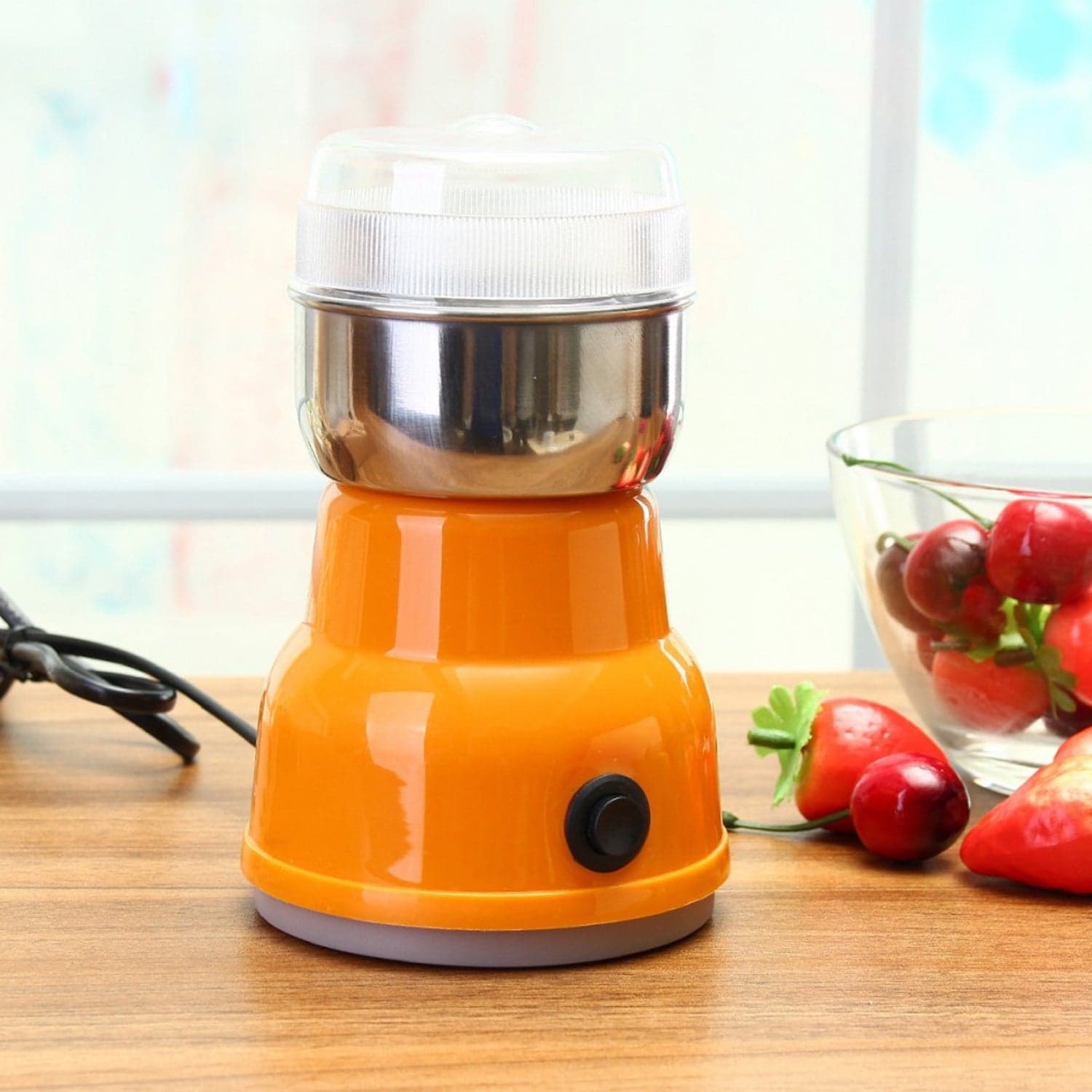 Multi Function Electric Small Food Grinder Grain Grinder (100-200w / 4 Blade / 1 Pc) thumbnail 6