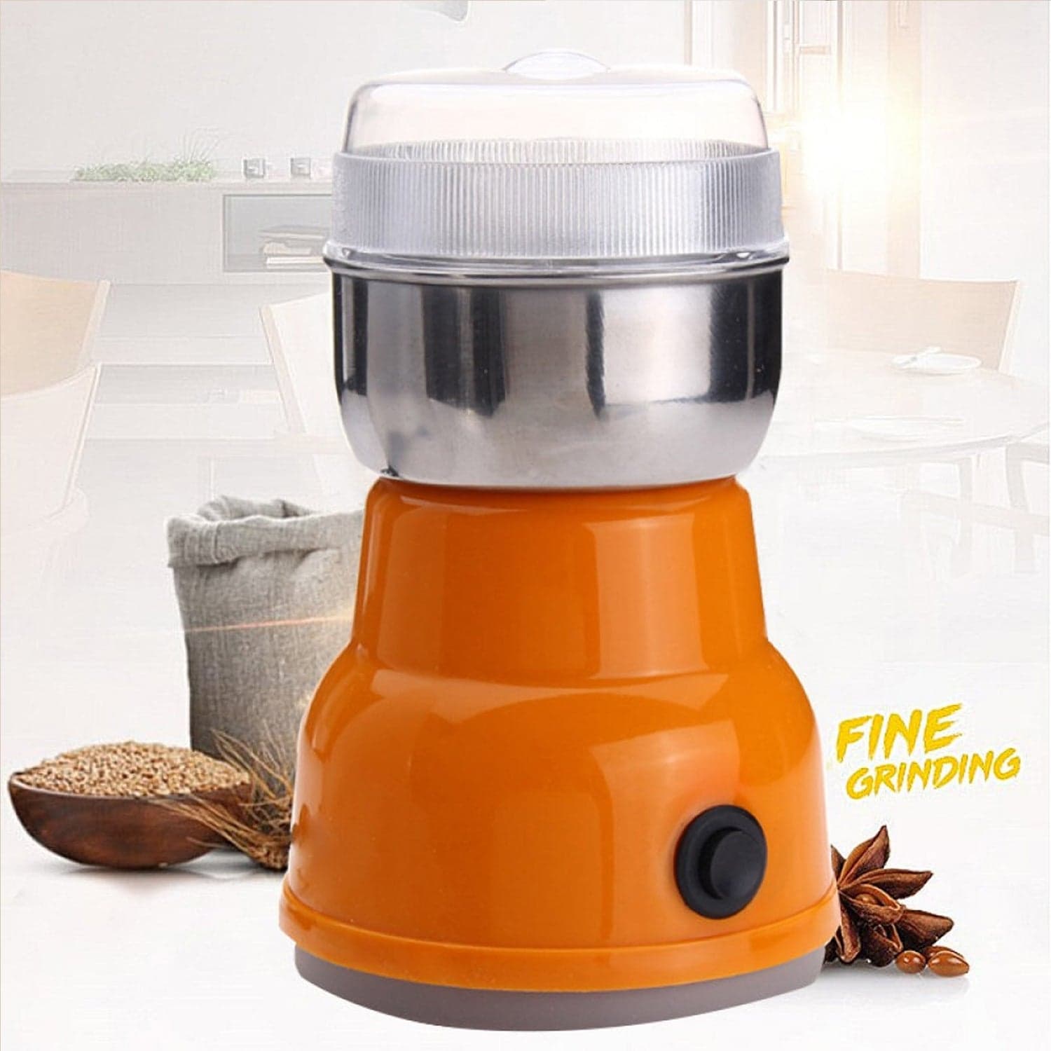 Multi Function Electric Small Food Grinder Grain Grinder (100-200w / 4 Blade / 1 Pc) thumbnail 8