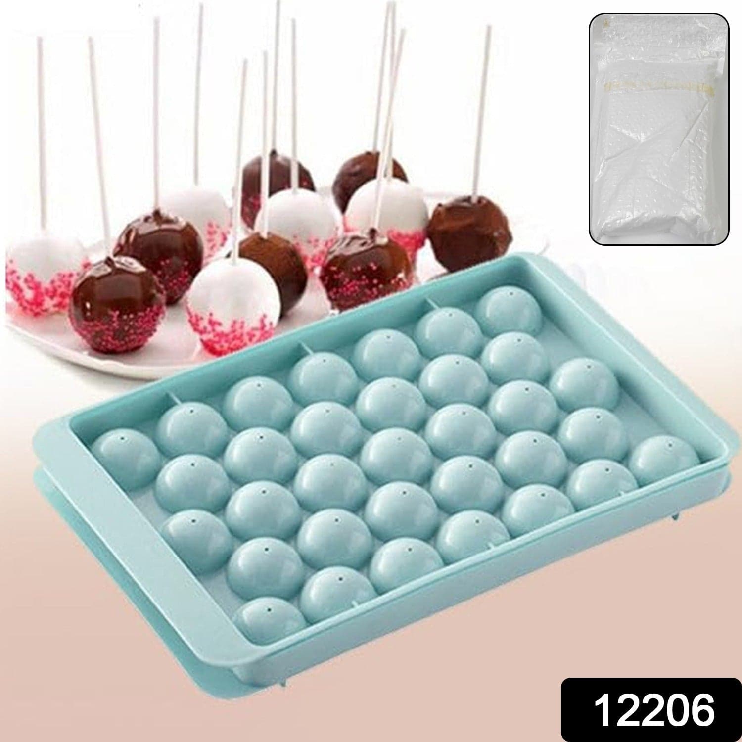 Plastic Round Reusable Ice Cube Ice Ball Mold  thumbnail 2
