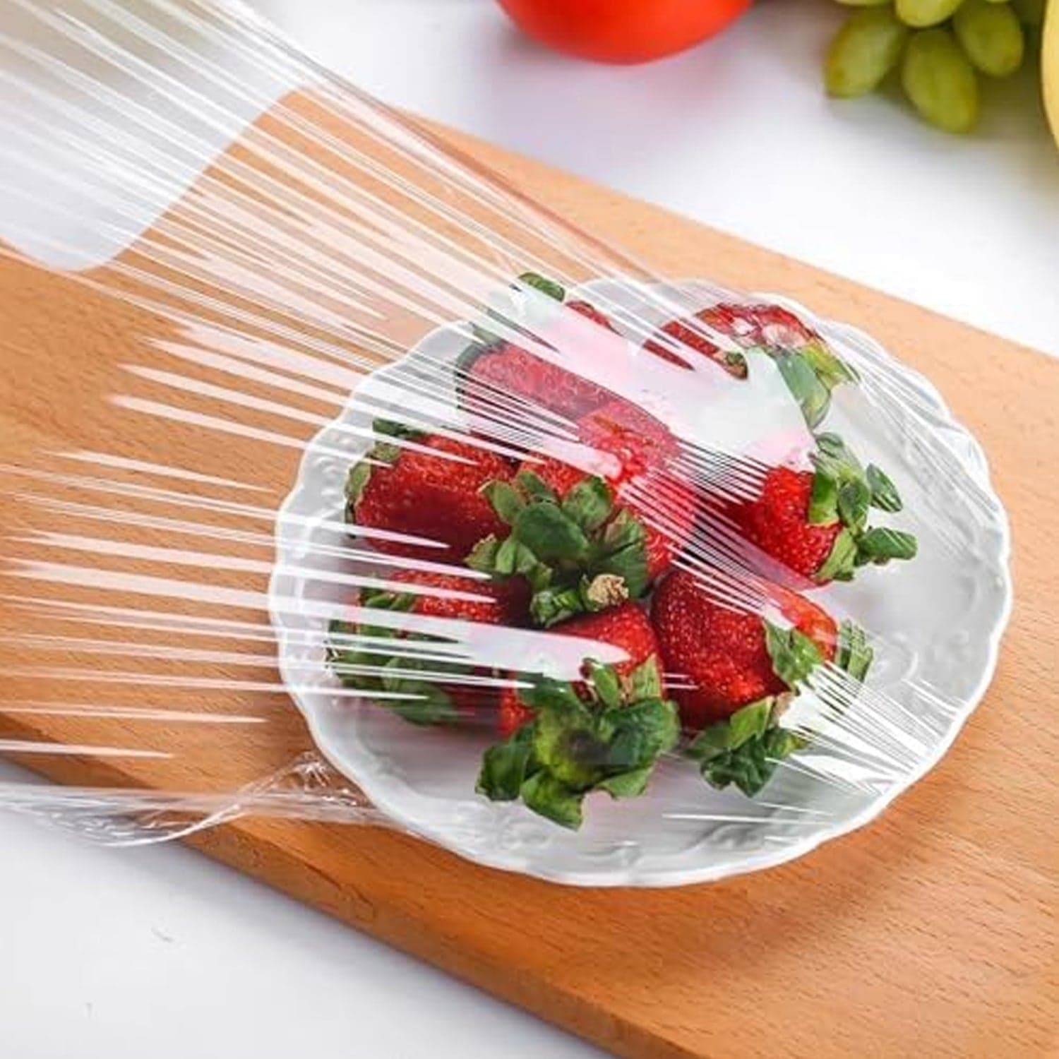 Disposable Elastic Food Storage Covers Bag (100 Pcs Set / Small) thumbnail 4