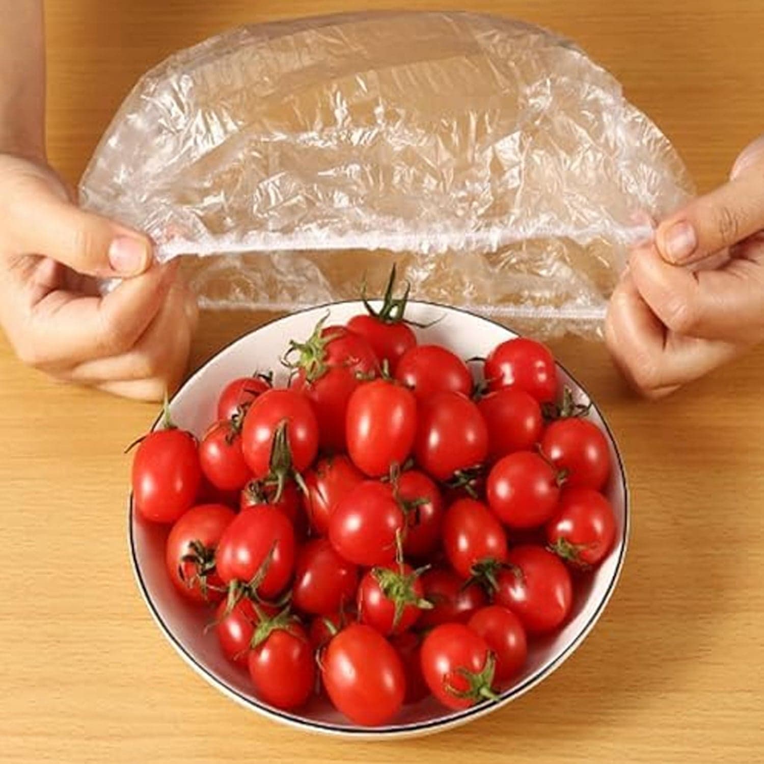 Disposable Elastic Food Storage Covers Bag (100 Pcs Set / Small) thumbnail 8