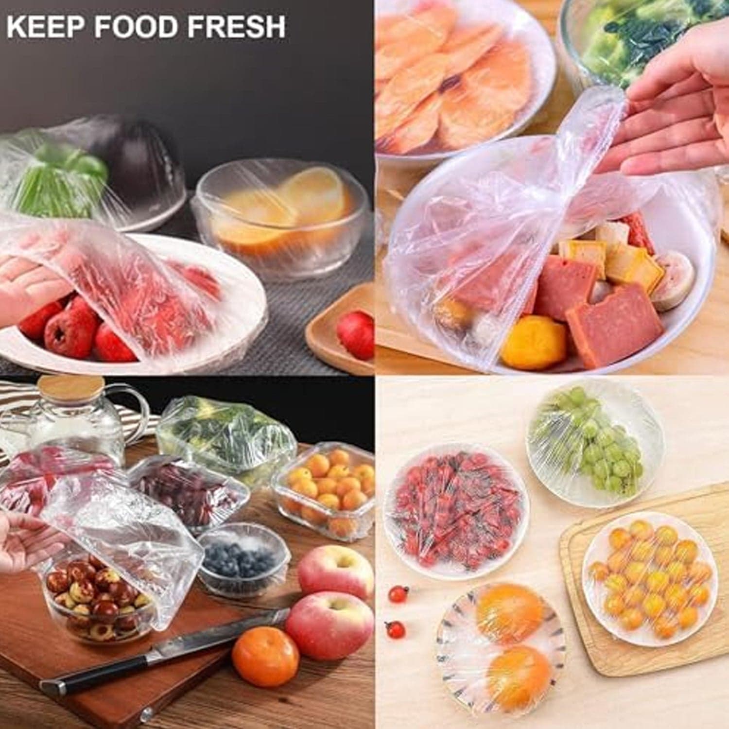 Disposable Elastic Food Storage Covers Bag (100 Pcs Set / Small) thumbnail 9