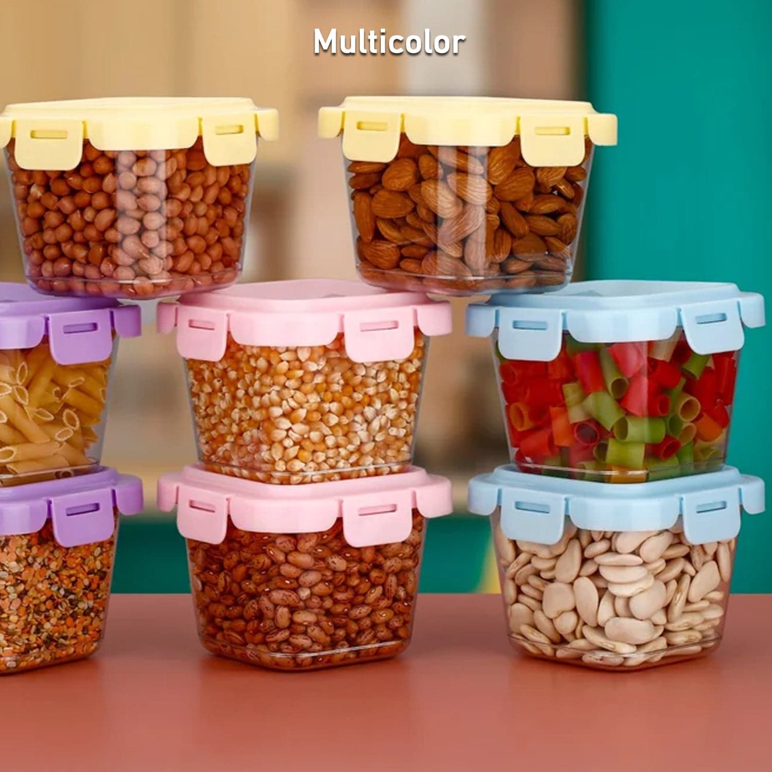 Plastic Food Storage Containers with Lid (4 Pcs Set / 500 ML) thumbnail 1