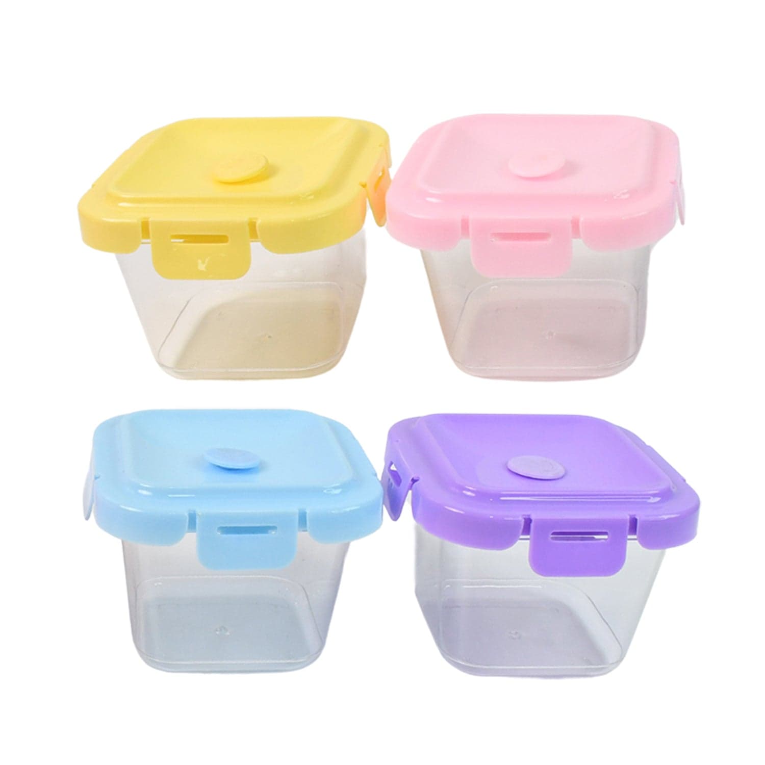 Plastic Food Storage Containers with Lid (4 Pcs Set / 500 ML) thumbnail 5