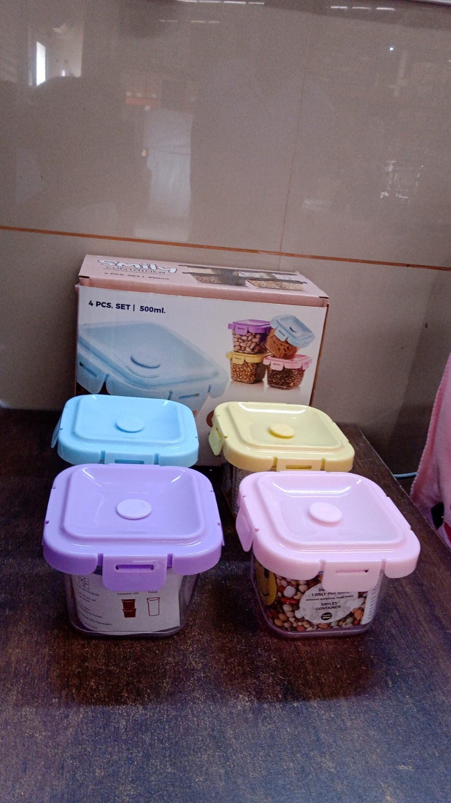 Plastic Food Storage Containers with Lid (4 Pcs Set / 500 ML) thumbnail 10