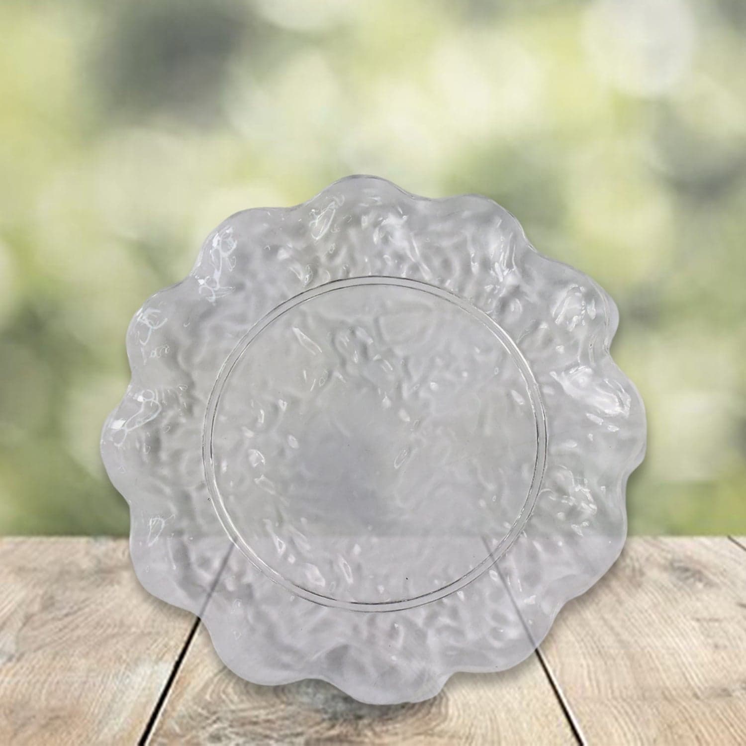 Plastic Household Flower Design Plates Dinner Plates Dish Tray (10 Pcs Set) thumbnail 4