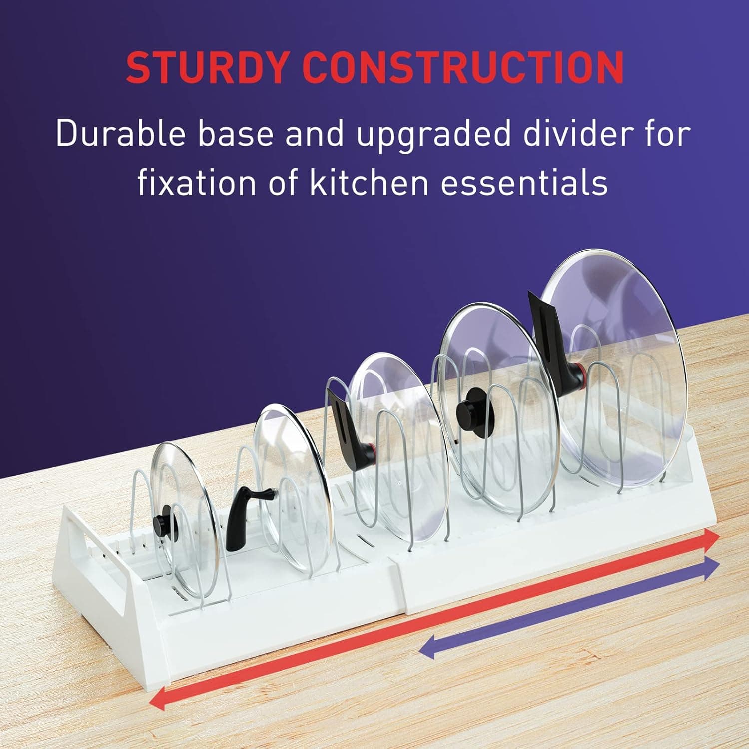 Pots and Pans Organizer Rack for Under Cabinet thumbnail 5