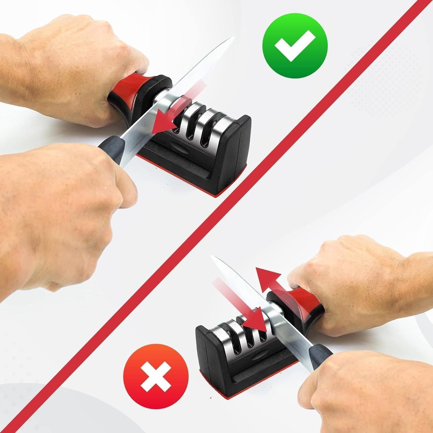 Manual Knife Sharpener the 4-Stage for Precise Blades and Scissors thumbnail 4