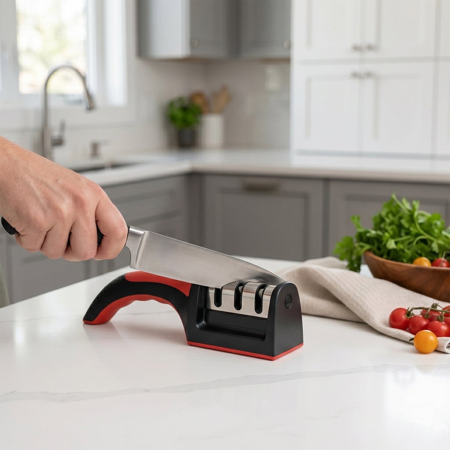 Manual Knife Sharpener the 4-Stage for Precise Blades and Scissors thumbnail 8